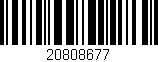 Código de barras (EAN, GTIN, SKU, ISBN): '20808677'