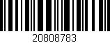 Código de barras (EAN, GTIN, SKU, ISBN): '20808783'