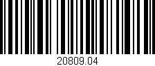 Código de barras (EAN, GTIN, SKU, ISBN): '20809.04'