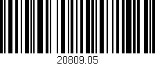 Código de barras (EAN, GTIN, SKU, ISBN): '20809.05'