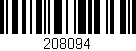 Código de barras (EAN, GTIN, SKU, ISBN): '208094'