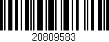 Código de barras (EAN, GTIN, SKU, ISBN): '20809583'
