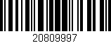 Código de barras (EAN, GTIN, SKU, ISBN): '20809997'