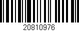 Código de barras (EAN, GTIN, SKU, ISBN): '20810976'