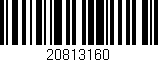 Código de barras (EAN, GTIN, SKU, ISBN): '20813160'