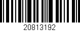 Código de barras (EAN, GTIN, SKU, ISBN): '20813192'