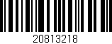 Código de barras (EAN, GTIN, SKU, ISBN): '20813218'