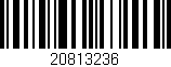 Código de barras (EAN, GTIN, SKU, ISBN): '20813236'
