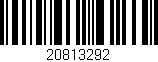 Código de barras (EAN, GTIN, SKU, ISBN): '20813292'