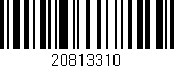 Código de barras (EAN, GTIN, SKU, ISBN): '20813310'