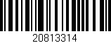 Código de barras (EAN, GTIN, SKU, ISBN): '20813314'