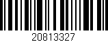 Código de barras (EAN, GTIN, SKU, ISBN): '20813327'