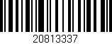 Código de barras (EAN, GTIN, SKU, ISBN): '20813337'