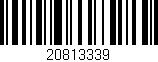Código de barras (EAN, GTIN, SKU, ISBN): '20813339'