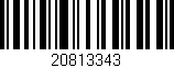 Código de barras (EAN, GTIN, SKU, ISBN): '20813343'