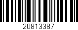 Código de barras (EAN, GTIN, SKU, ISBN): '20813387'
