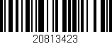 Código de barras (EAN, GTIN, SKU, ISBN): '20813423'