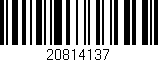 Código de barras (EAN, GTIN, SKU, ISBN): '20814137'