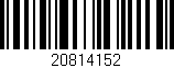 Código de barras (EAN, GTIN, SKU, ISBN): '20814152'