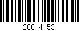 Código de barras (EAN, GTIN, SKU, ISBN): '20814153'
