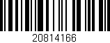 Código de barras (EAN, GTIN, SKU, ISBN): '20814166'