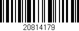 Código de barras (EAN, GTIN, SKU, ISBN): '20814179'