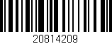 Código de barras (EAN, GTIN, SKU, ISBN): '20814209'