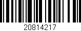 Código de barras (EAN, GTIN, SKU, ISBN): '20814217'