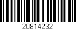 Código de barras (EAN, GTIN, SKU, ISBN): '20814232'