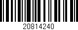 Código de barras (EAN, GTIN, SKU, ISBN): '20814240'