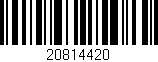 Código de barras (EAN, GTIN, SKU, ISBN): '20814420'