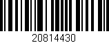 Código de barras (EAN, GTIN, SKU, ISBN): '20814430'