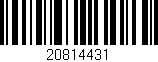 Código de barras (EAN, GTIN, SKU, ISBN): '20814431'