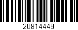 Código de barras (EAN, GTIN, SKU, ISBN): '20814449'
