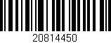 Código de barras (EAN, GTIN, SKU, ISBN): '20814450'