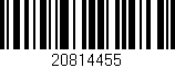 Código de barras (EAN, GTIN, SKU, ISBN): '20814455'