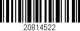 Código de barras (EAN, GTIN, SKU, ISBN): '20814522'