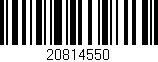 Código de barras (EAN, GTIN, SKU, ISBN): '20814550'