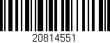 Código de barras (EAN, GTIN, SKU, ISBN): '20814551'