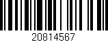 Código de barras (EAN, GTIN, SKU, ISBN): '20814567'