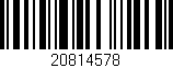 Código de barras (EAN, GTIN, SKU, ISBN): '20814578'