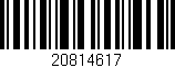 Código de barras (EAN, GTIN, SKU, ISBN): '20814617'