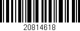 Código de barras (EAN, GTIN, SKU, ISBN): '20814618'