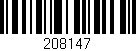 Código de barras (EAN, GTIN, SKU, ISBN): '208147'