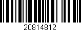 Código de barras (EAN, GTIN, SKU, ISBN): '20814812'