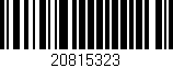 Código de barras (EAN, GTIN, SKU, ISBN): '20815323'
