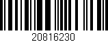Código de barras (EAN, GTIN, SKU, ISBN): '20816230'