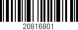 Código de barras (EAN, GTIN, SKU, ISBN): '20816801'