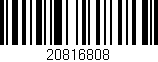 Código de barras (EAN, GTIN, SKU, ISBN): '20816808'