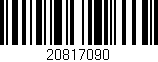 Código de barras (EAN, GTIN, SKU, ISBN): '20817090'